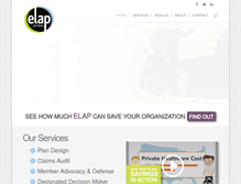 Tablet Screenshot of elapservices.com